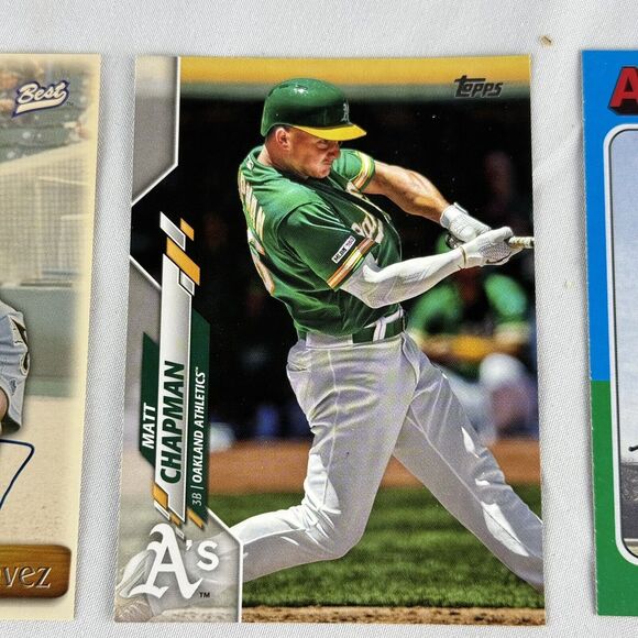 Oakland A’s 12 Card Lot NM Eric Chavez Auto Best Authentic Murphy RC Matt Olson - Picture 3 of 13